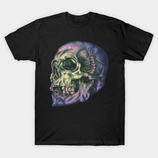 Creepy Skull V2 T-Shirt by Crude Casey